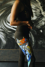 THE BLACK FEMALE SAMURAI LEGGINGS