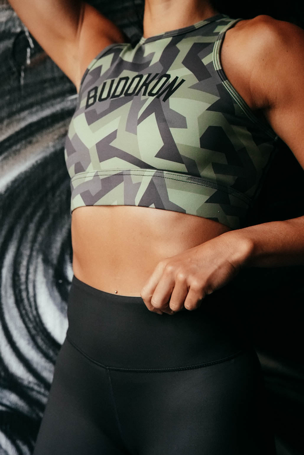 THE TECHNO CAMO BRA