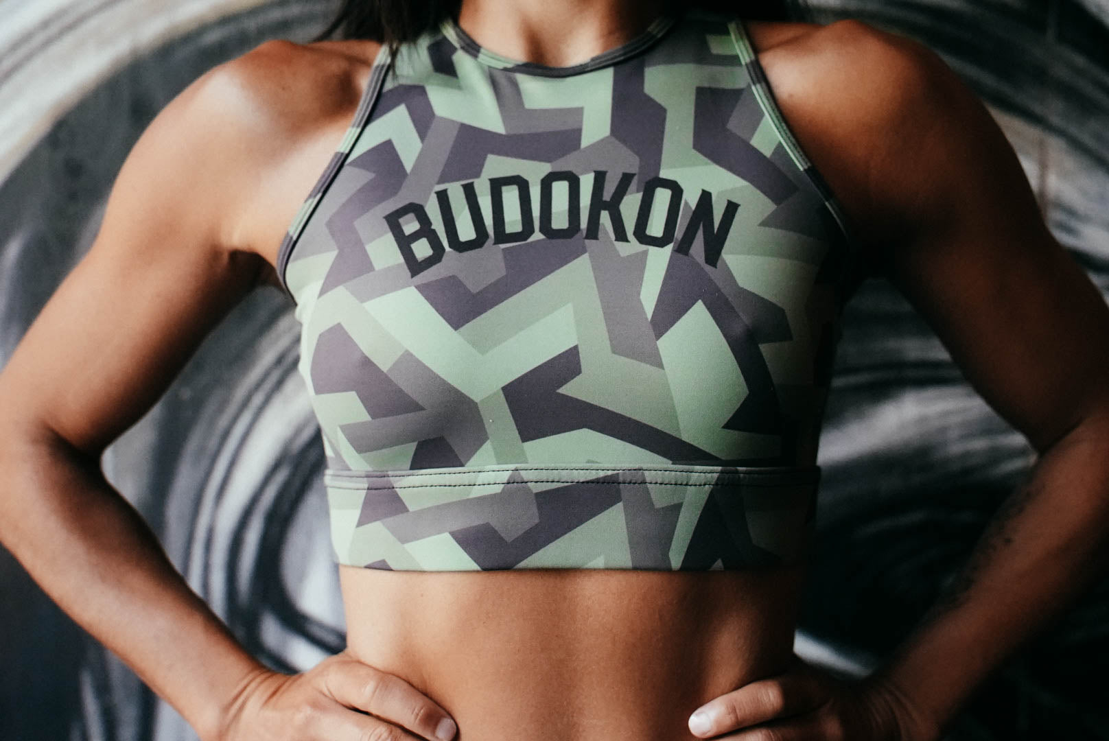 THE TECHNO CAMO BRA