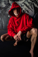 PRE-ORDER  -  THE RAW SERPENT HOODIE - RED