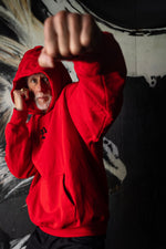 PRE-ORDER  -  THE RAW SERPENT HOODIE - RED