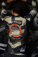 WOMEN'S TECHNO CAMO LONG SLEEVE RASHGUARD