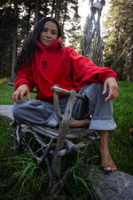 PRE-ORDER  -  THE RAW SERPENT HOODIE - RED