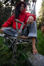PRE-ORDER  -  THE RAW SERPENT HOODIE - RED