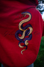 PRE-ORDER  -  THE RAW SERPENT HOODIE - RED